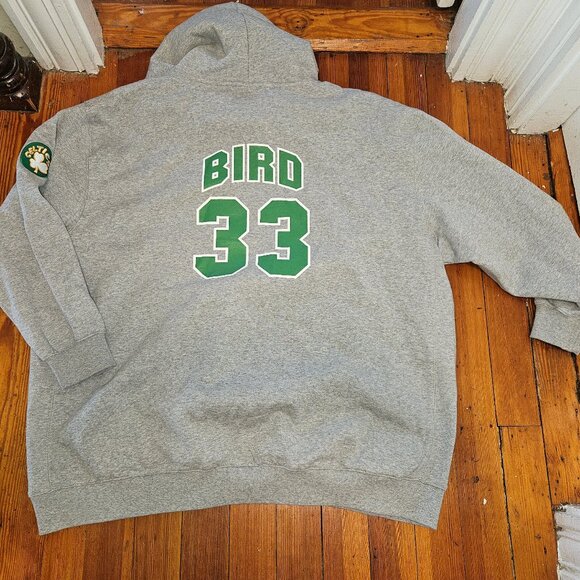 Mitchell & Ness Boston Celtics Larry Bird 33 Hoodie [Sz 5XL] - Picture 10 of 12